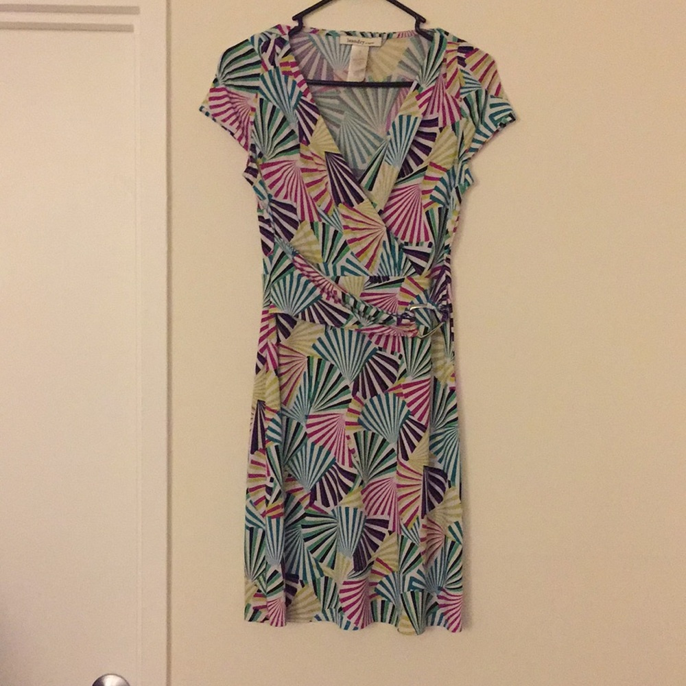 Beautiful Laundry Fan Print Dress